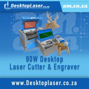 80W TruCUT-RDWorks 600x400mm Desktop CO₂ Laser with Honeycomb Table & Free Rotary
